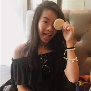 Black off the shoulder top